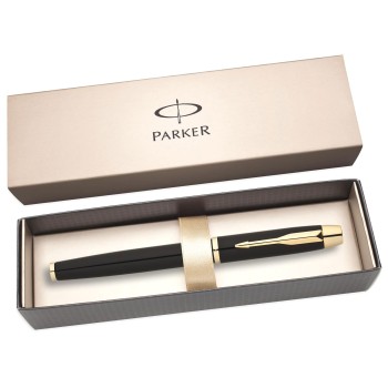 Перьевая ручка Parker I.M. Metal F220, Deep Black GT (Перо F)