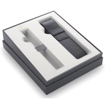 Набор Parker 2020: ручка перьевая Parker IM Core F321, Black CT (Перо M) + чехол для ручки