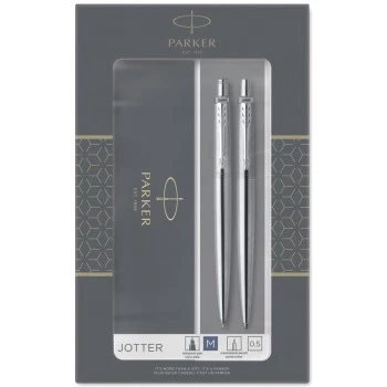 Набор Parker Jotter Core KB61: шариковая ручка и механический карандаш, Stainless Steel CT