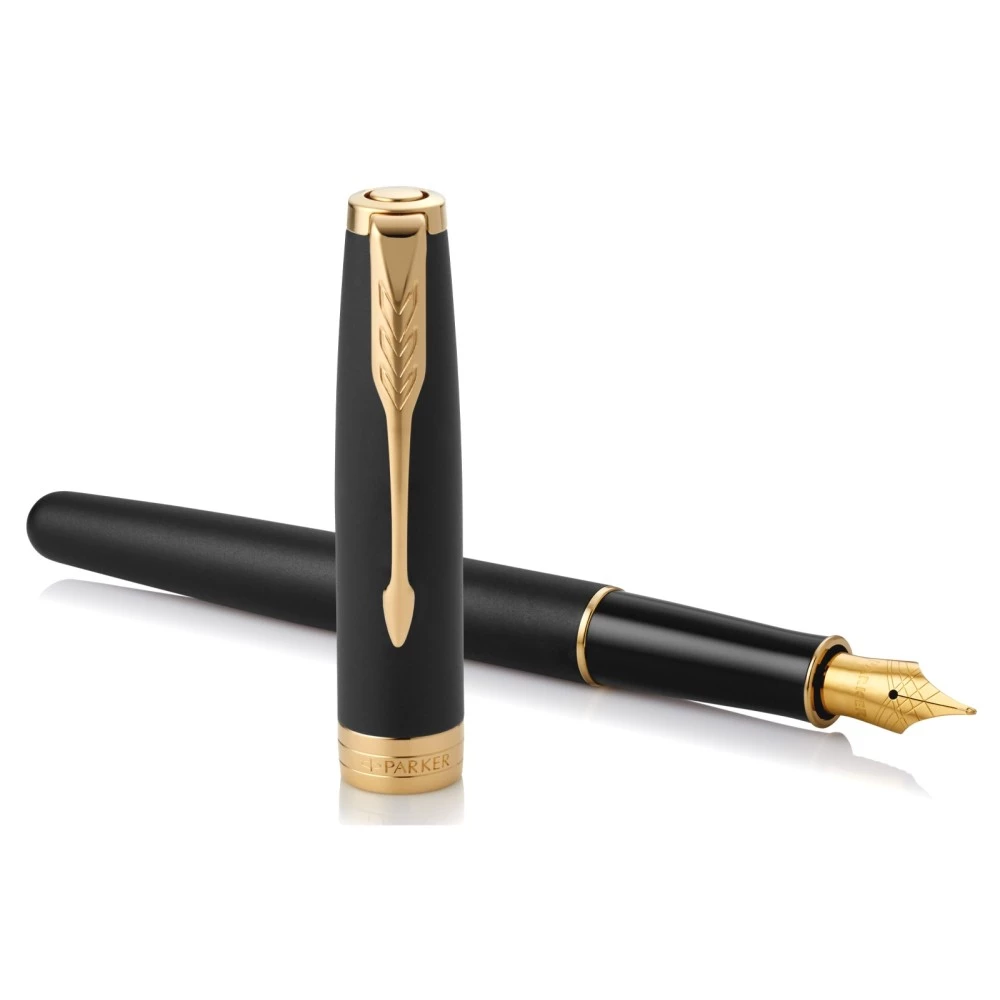 Перьевая ручка Parker Sonnet Core F528, Matte Black GT (Перо F)