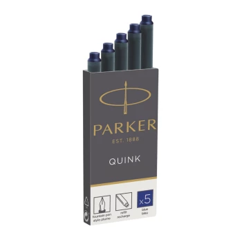 Картриджи стандартные с синими чернилами для перьевых ручек Parker, Cartridge Quink Z11 в блистере