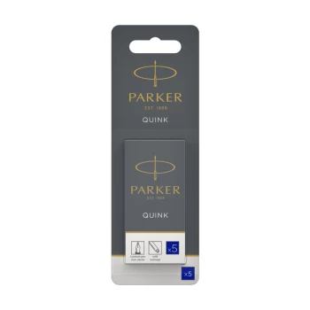 Картриджи стандартные с синими чернилами для перьевых ручек Parker, Cartridge Quink Z11 в блистере